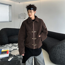 飞机扣设计感夹克秋季潮流宽松时尚百搭外套，男装夹克，星座410-6（原星座1304-1）