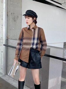 加绒衬衫，女装衬衫，依伊贝诺