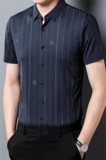 H8085钱塘2020-3无痕休闲男士精品商务短袖衬衫P66，男装衬衫，钱塘207-3