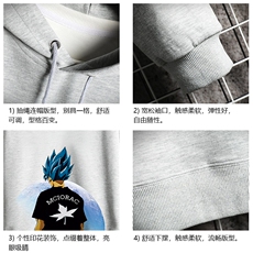 WY2154-P40纯棉连帽卫衣男大码运动帽衫宽松薄外套网格挂拍，男装卫衣，电商A040A