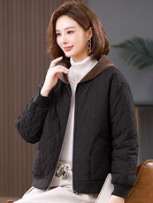 2025冬季连帽时尚休闲加厚保暖舒适棉服，女装棉衣/棉服，独衣靓