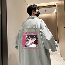 牛仔夹克男大码牛仔外套男茄克NJ77353-P60，男装夹克，电商A040