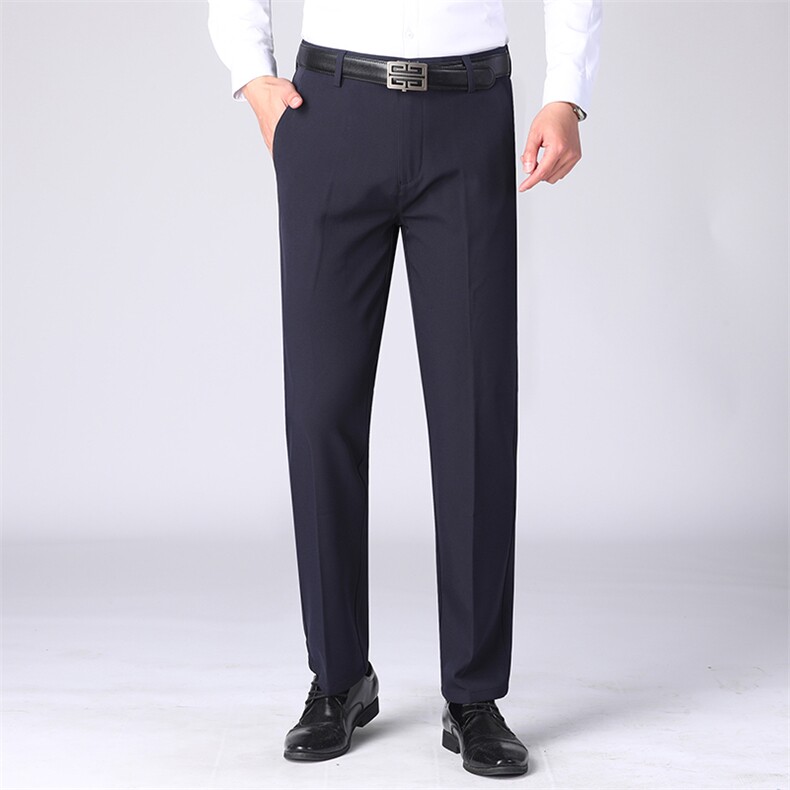 男士2023春夏季新款休闲裤大版商务西裤男宽松直筒男裤中年长裤子，男装西裤，电商B212（原钱塘6029）