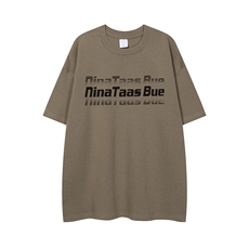 20204新款平铺夏季时尚字母宽松棉圆领短袖T恤T61118P25控38，男装T恤，电商A268-1