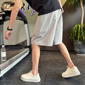 D9599-P45夏季新款男士短裤男潮流宽松直筒工装多口袋休闲短裤