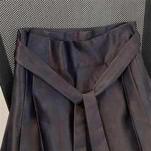 新中式风汉服马面半身裙男女款夏季潮牌宽松长裙KZ470-P48图片