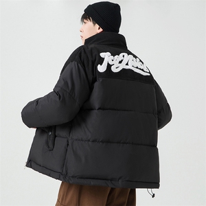 冬季字母贴标加厚棉衣男青年棉服潮流情侣款棉袄A266-WMY8623-P75图片
