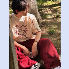 现货自制款美式设计款垫肩短袖，男装T恤，星座910A