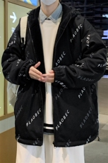冬季加绒加厚棉服羊羔绒连帽百搭双面穿外套男装MY102P95，男装卫衣，电商A086