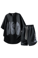 夏季短袖短裤运动套装TZ888116特P45控88，男装牛仔裤，电商A309