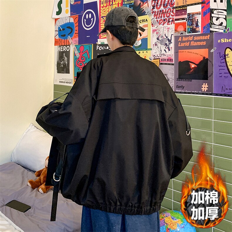 现货7XL-M立领加棉棉衣男冬新款大码慵懒风加厚外套支持各种活动,男装棉衣,钱塘717(原712)