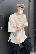 男装短袖t恤24夏抗皱潮牌假两件上衣男生体恤XZ514-2-202424-P58，男装T恤，星座514-2(原B239)