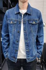 店主风秋季男士牛仔外套新款夹克韩版潮流修身上衣服男装8118，男装夹克，电商A318