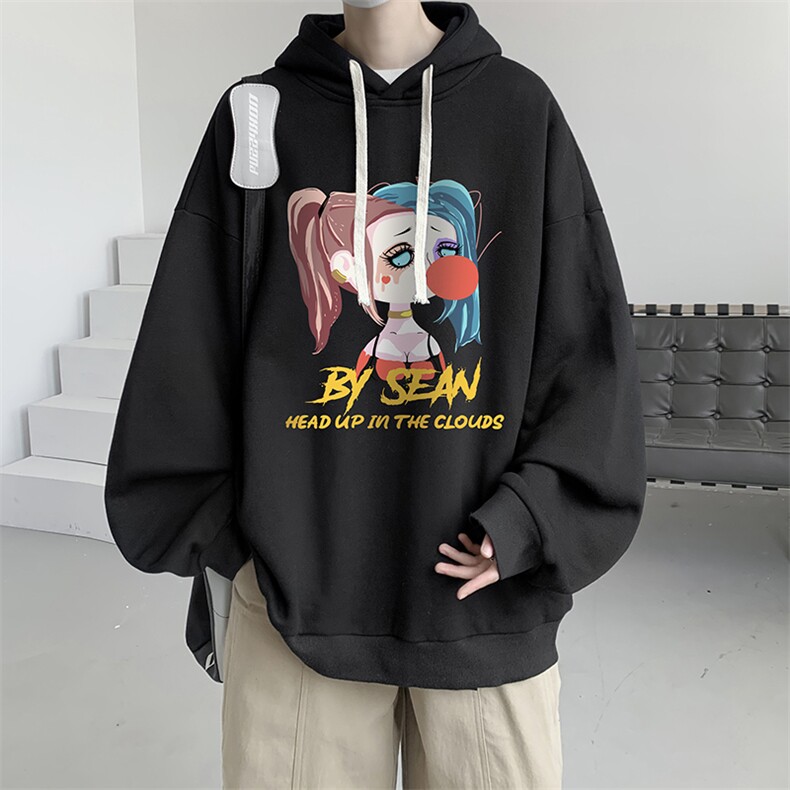 连帽卫衣男大码运动服帽衫外套WY2298-P35加绒款-P40,男装卫衣,电商A040