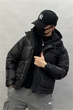 A6566P265控370冬季羽绒服男士短款宽松潮流男款假两件连帽外套潮,男装羽绒服,星座1305