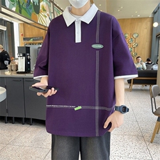 84067-P40春秋新款短袖T恤男休闲打底衫，男装T恤，电商D310B