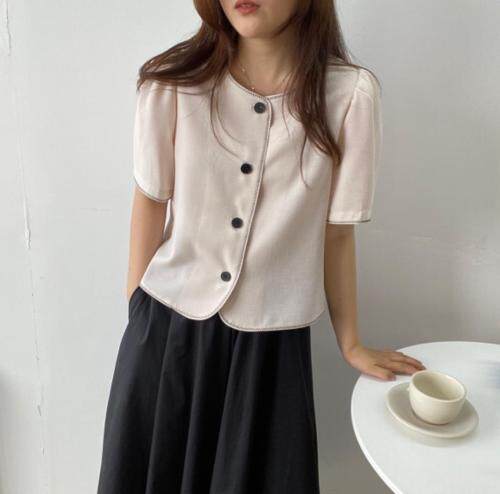 韩系简约上衣，女装，土布鱼