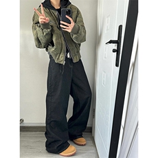 美式复古假两件迷彩外套飞行员夹克连帽棒球服WT963特P95，男装夹克，星座908-1
