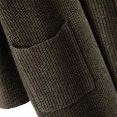 2025年秋季新款百搭女士带兜拴绳大衣，女装双面呢大衣，窄众羊绒