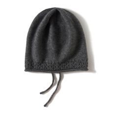 2025年秋季时尚百搭通勤简约休闲抽绳帽，帽子，百纳羊绒