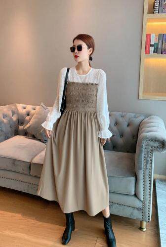 时尚拼接连衣裙，女装连衣裙，时尚靓姿