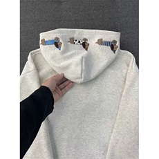 美式小狗刺绣假两件开衫卫衣女秋韩系慵懒风外套WY1069P58，女装短外套，星座1013-5