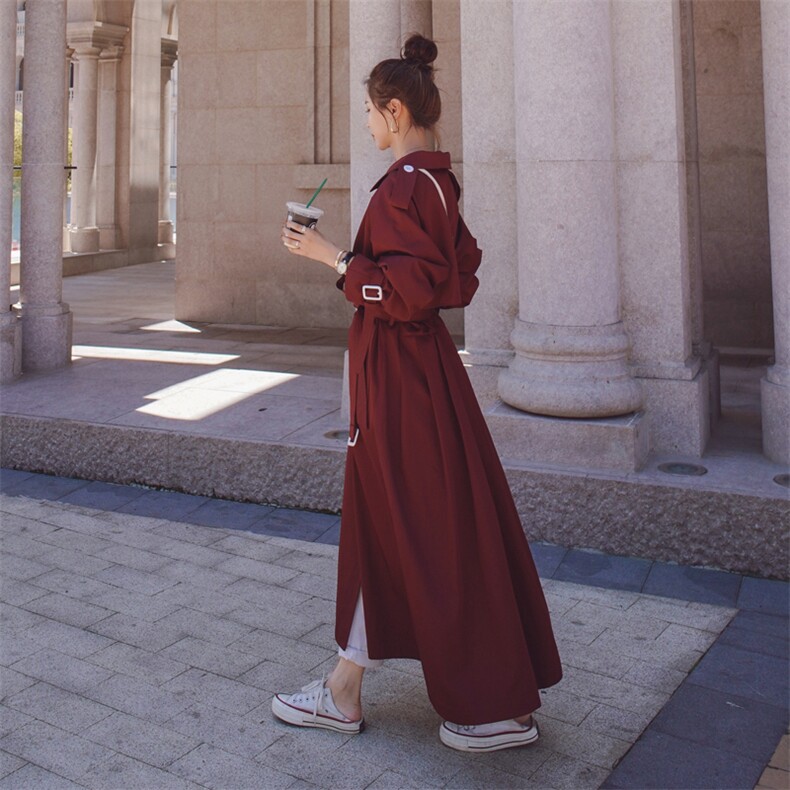 现货2021春秋季新款风衣外套225-2021-P145（控198）,女装风衣,浙宝225