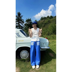 【特价】美式宽松运动卫裤印花潮P46YW888，男装休闲裤，星座1112-1