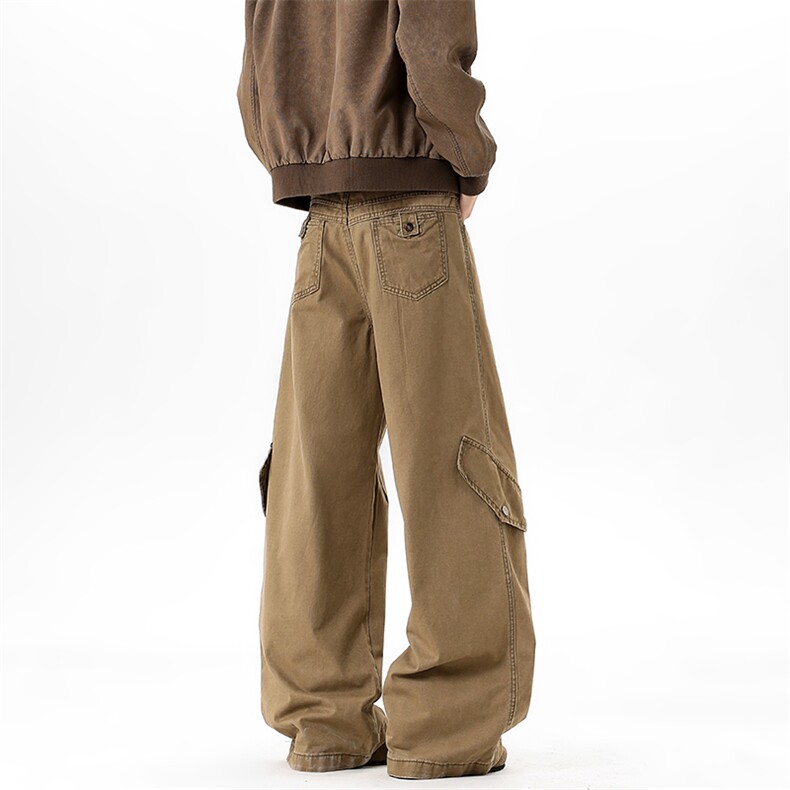 【现货】XZ1218BK6030特价P67美式复古斜纹棉宽松工装休闲裤,男装工装外套,星座1218（原611-3）