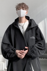 8XL-M特大码春季Cityboy宽松冲锋衣夹克男女上衣外套男JK1310P85，男装夹克，电商D206-1