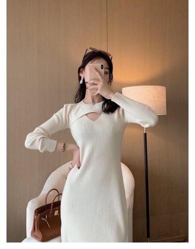 【现货】时尚个性针织连衣裙,女装连衣裙,CHERRY·印