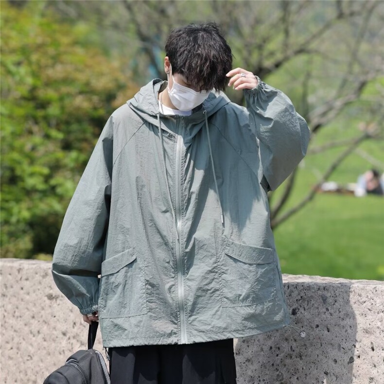 户外运动轻薄透气防晒衣男女时尚防晒服潮牌连帽S92-P42,男装防晒衣,星座1109-3
