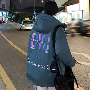 冬季工装大口袋羽绒服90白鸭绒抗寒外套男 A436-918-P195控价258图片