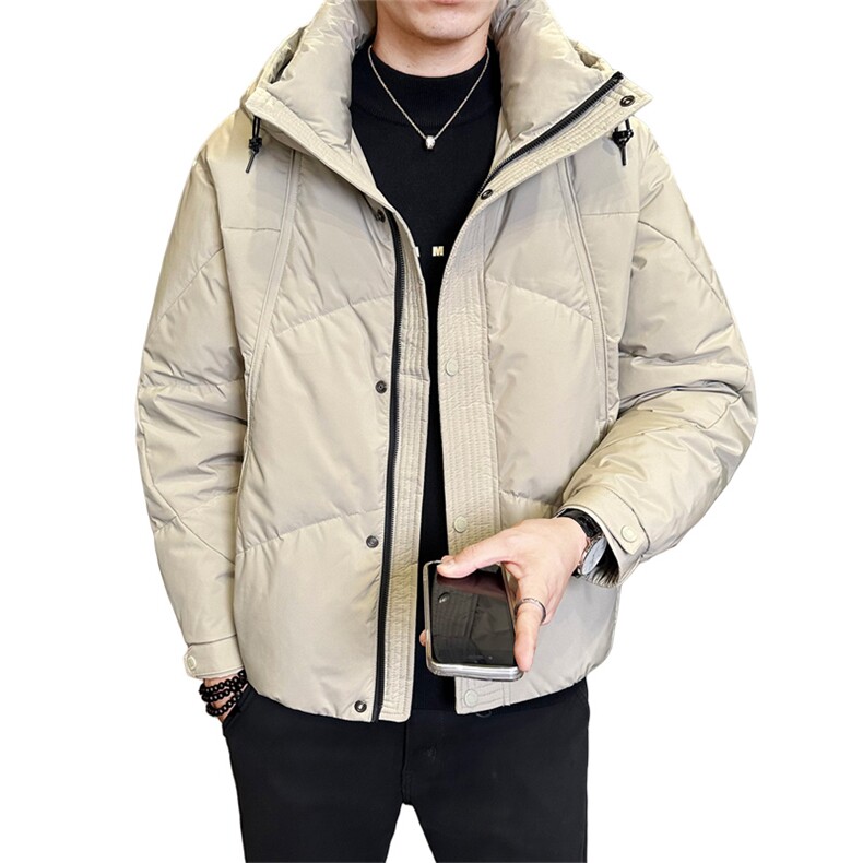 冬季店主风新款连帽标羽绒服男短款保暖羽绒外套Y172-P210,男装羽绒服,电商A237