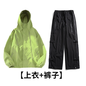TZ80088021/P90冲锋衣男女外套冲锋裤潮机能工装夹克休闲裤套装图片
