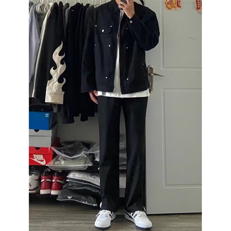 1506/QY80890/P45夹克棒球服男女春秋潮牌休闲工装痞帅外套,男装夹克,星座1506