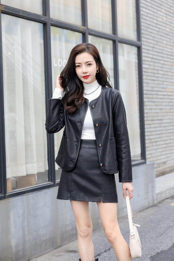 秋冬季彩色皮衣，女装皮衣，倾爽