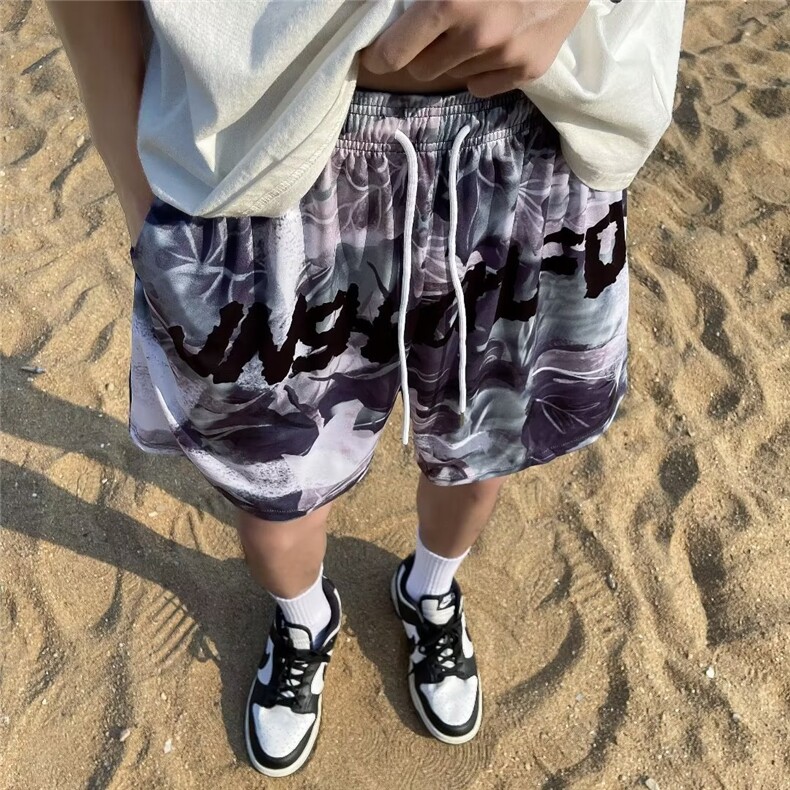 潮牌街头迷彩工装短裤男夏季休闲裤DK5530P22,男装休闲裤,星座1116-2
