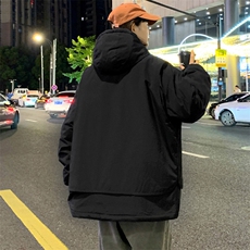 冬上新加棉宽松棉服潮中性风连帽棉衣外套男女8318-P130控价178，男装棉衣，电商A441-1