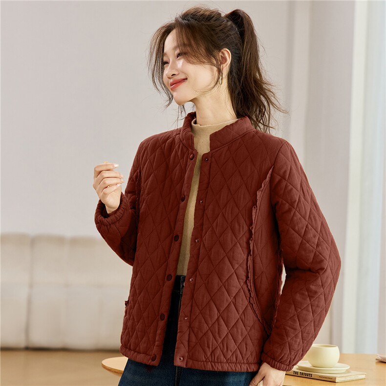 叶笙衣82586立领棉衣,女装棉衣/棉服,叶笙衣