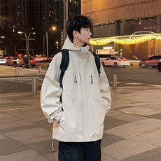 新款现货户外连帽夹克男冲锋衣外套JK814-P80，男装夹克，星座1204-3