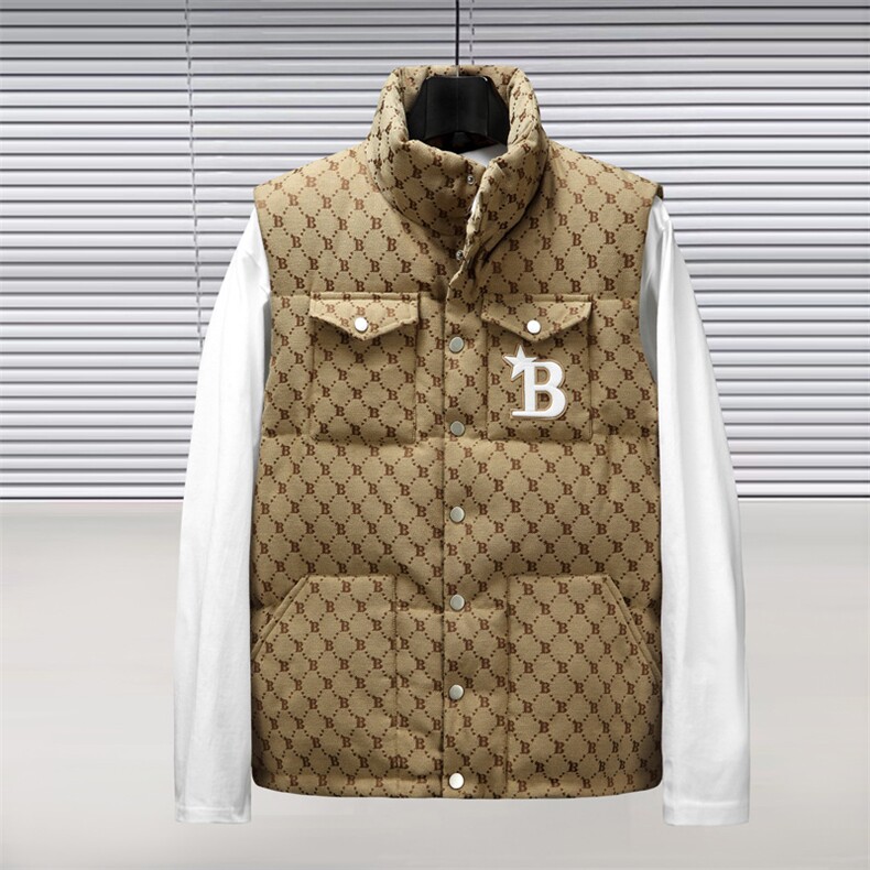 2025男女情侣款新款羽绒服马甲加厚保暖背心立领外套潮H321-P130图片