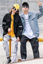 709-JK51-P8520秋款情侣宽松休闲工装外套潮牌百搭夹克男，男装夹克，星座709