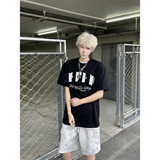 M670-P40原版小香风刺绣+钉珠+烫钻休闲宽松短袖T恤男女同款，男装T恤，星座617A-1（原B318A）