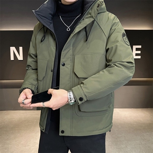 新标90白鸭绒 2025年连帽机能潮流保暖羽绒服男YR6059-P240图片