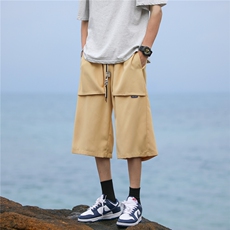 夏季百搭休闲裤七分裤简约潮流男裤风裤子A061-ED50072-p35，男装休闲裤，电商A061