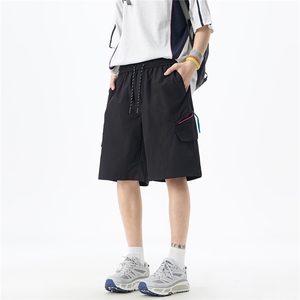 透气拉链设计冰丝短裤男夏款2025新款中裤815A-DK25-P40控68图片