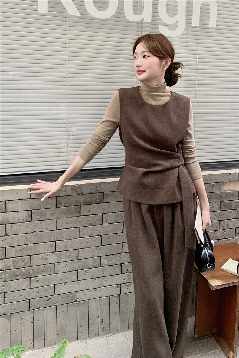 现货-春季新款咖色三件套203-9526-P195-K278,女装套装/套裙,浙宝203