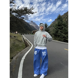 秋冬新款潮牌休闲裤 加绒加厚男女嘻哈裤D328-AK7725-P58图片
