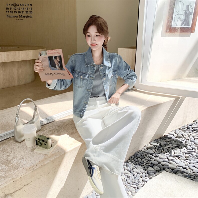 百搭长袖保暖时尚女短外套标准短款秋季女装薄款休闲春秋小个子,女装短外套,浙宝210（原浙宝191）